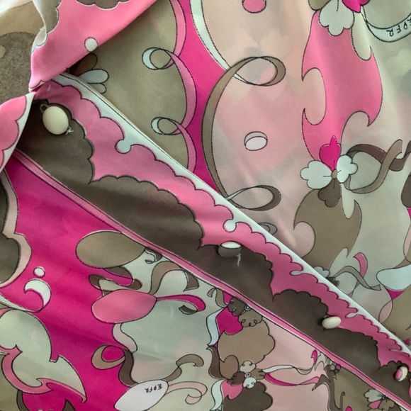 AUTHENTIC EMILIO PUCCI for Formfit Rogers vintage nightgown and robe - Picture 6 of 9